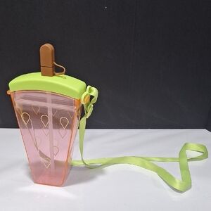 Cute Novelty Water Bottle with Straw (Watermelon )